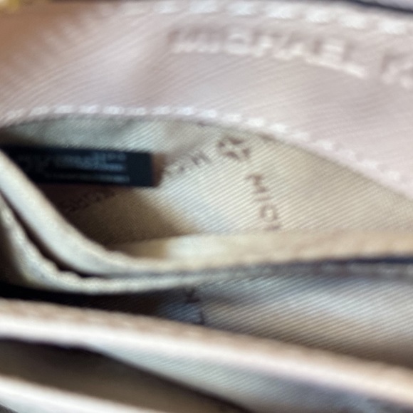 Michael Kors Jet Set Travel Card Case Zip Around Wallet Pink Powder Blush - Picture 5 of 11